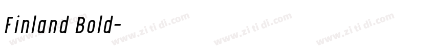 Finland Bold字体转换